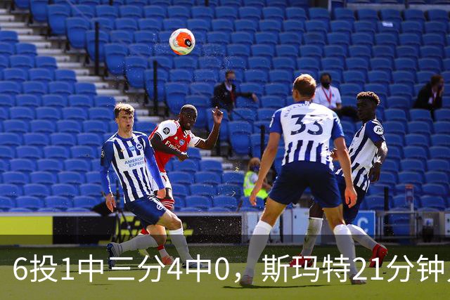 6投1中三分4中0，斯玛特21分钟只靠罚球拿3分